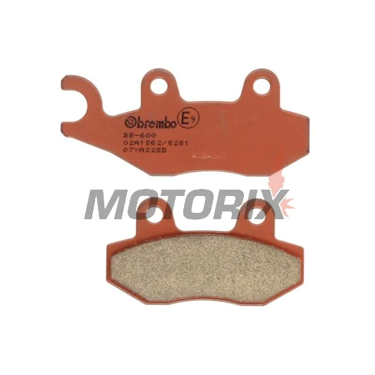 Brzdové destičky -BREMBO- 07YA22SD, Cagiva Canyon/Elefant/Gran Canyon/Navigator 500-1000, Kawasaki Ninja 250R, Hyosung MS3, Daelim Roadwin, CPI XS (1990-2010)