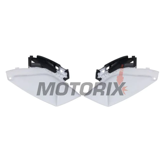 Zadní boční plasty -POLISPORT- černé/bílé, YAMAHA YZ 250 2010-2013