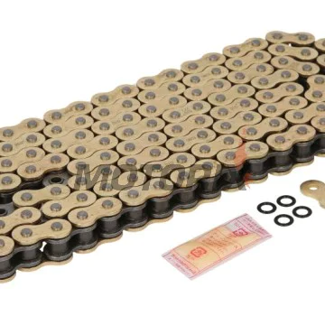 Řetěz -DID- 525VX3G&B-128, velikost 525, 128 článků, zesílený, zlatá/černá