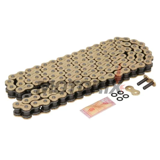 Řetěz -DID- 525VX3G&B-128, velikost 525, 128 článků, zesílený, zlatá/černá