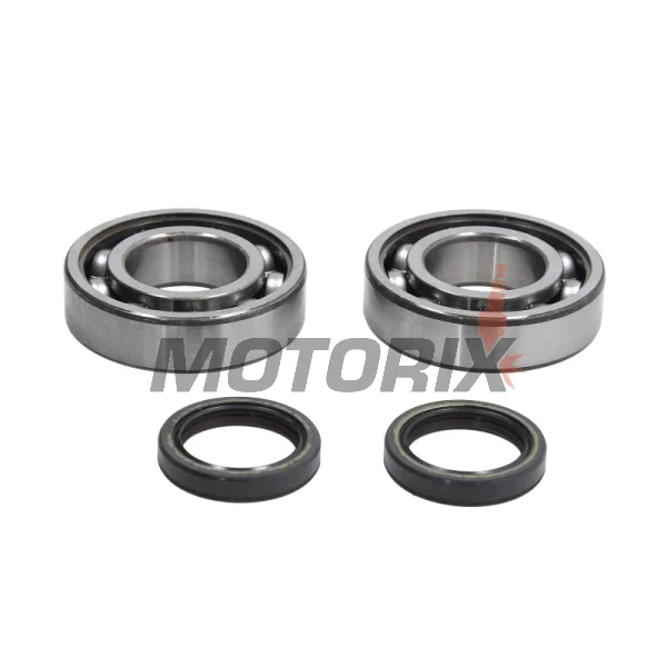 Sada ložisek a gufer klikové hřídele -ATHENA- Aprilia AF1 125 1987-1993, Classic 125 1997-2001, ETX 125 1985-1987, RS 125 1992/1994-2013, Tuareg 125 1985-1987