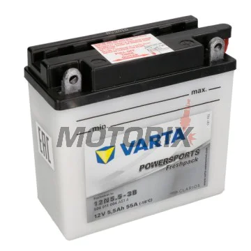 Akumulátor -VARTA- 12N5.5-3B, 5.5Ah 12V