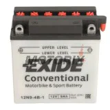 Akumulátor -EXIDE- 12N9-4B-1, 9Ah 12V