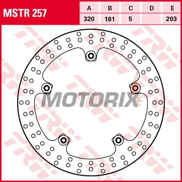 Brzdový kotouč -TRW- MSTR257, 320mm, BMW K1300R/K1300S/K1300GT + K1600GT, K1600GTL, K1600B (2007-2018)