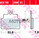 Brzdové destičky -TRW- MCB709, Aprilia Compay/Habana/Mojito 125 2000-2010; Aprilia Leonardo/SR 125-150 1999-2005; Aprilia Scarabeo 50-100 2000-2009