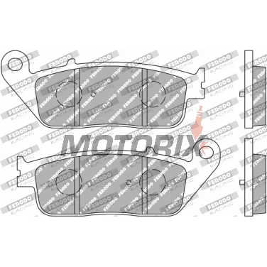 Brzdové destičky -FERODO- FDB2288EF, Kymco Xciting 500i 2008-2015