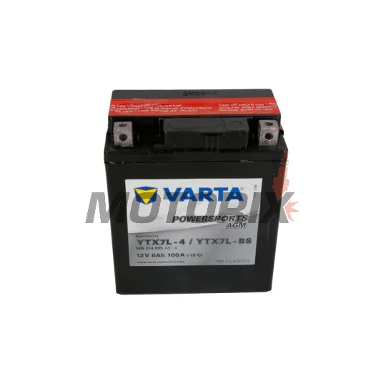 Akumulátor -VARTA- YTX7L-BS, 6Ah 12V