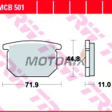 Brzdové destičky -TRW- MCB501, Suzuki GR 650X (1985-1989), GS 550/650 Katana/450E (1980-1988), GSX 400S Sport/750S Katana/1100E-EX (1980-1987)