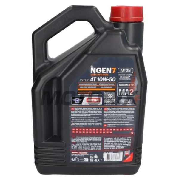 Motorový olej -MOTUL- 10W50, plná syntetika, 4L