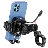 Držák telefonu -4 RIDE- s bezdrátové dobíjení, antivibrační - univerzální