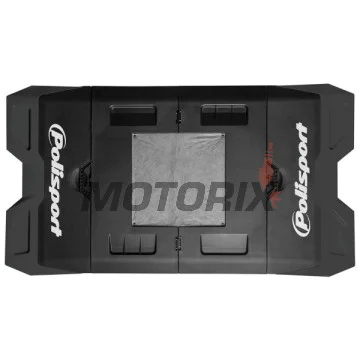 Podložka pod motocykl -POLISPORT- černý, pogumovaný, složený