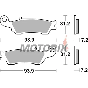 Brzdové destičky -BREMBO- 07YA47SD, Yamaha YZ 250F (2007)