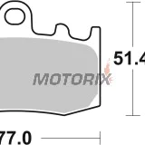 Brzdové destičky -BREMBO- 07BB26SR, BMW K 75/1200, BMW R 850/1100/1150/1200
