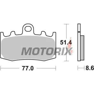 Brzdové destičky -BREMBO- 07BB26SR, BMW K 75/1200, BMW R 850/1100/1150/1200