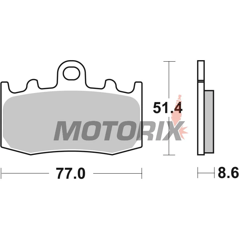 Brzdové destičky -BREMBO- 07BB26SR, BMW K 75/1200, BMW R 850/1100/1150/1200