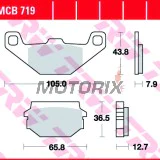 Brzdové destičky -TRW- MCB719, SYM Husky 125 (1999-2005)