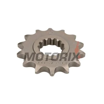 Přední pastorek -JT- JTF579,14, 14 zubů, Yamaha FJ 1100 1984-1985, FJ 1200 1986-1996, FZ1 1000 2006-2015, FZS 1000 2001-2005, MT-01 1670 2004-2011, RD 500 1984-1987, RZ 500 1984, XJR 1200 1995-1998, XJR 1300 1998-2017