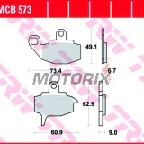 Brzdové destičky -TRW- MCB573, Kawasaki KL650 (1987-1988), KLR650 (1987-1988), KX60 (1993-1999), KX125 (1987-1988), KX250 (1988), KX500 (1987-1988)