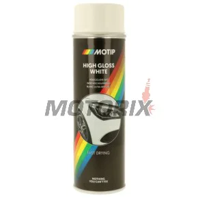 Akrylová barva ve spreji -MOTIP- bílá, lesk, 500ml
