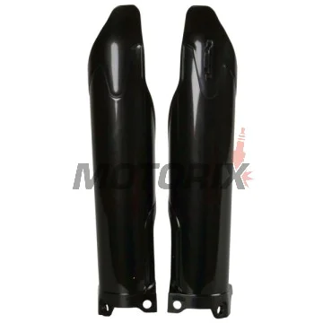 Chrániče přední vidlice -POLISPORT- černé, KAWASAKI KX 250/450 2009-2023