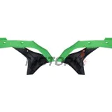 Přední boční plasty -POLISPORT- černé/zelené, KAWASAKI KX 250 2017-2020