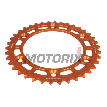 Zadní rozeta -JT- JTA478,44BLK, 44 zubů, černý, hliníkový, Kawasaki KXT 250 1984-1985, ZX-6R 600 1998-1999, 2001-2002, 2007-2012, ZX-6R 636 2002-2006, 2013-2019, ZX-6RR 600 2004-2006, ZX-7RR 750 1996-1999