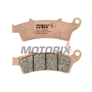 Brzdové destičky -TRW- MCB726SRM, sintrované, Aprilia Atlantic/Scarabeo/Sportcity (125-500, 2003-2015); Kymco People 125i GT; Malaguti Madison 250/400; Peugeot Elyseo 125; Piaggio Beverly 350