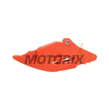 Vodítko řetězu -POLISPORT- oranžový, polyuretan, KTM EXC, EXC-F, SX, SX-F, XC, XC-F 125-500 2022-2024