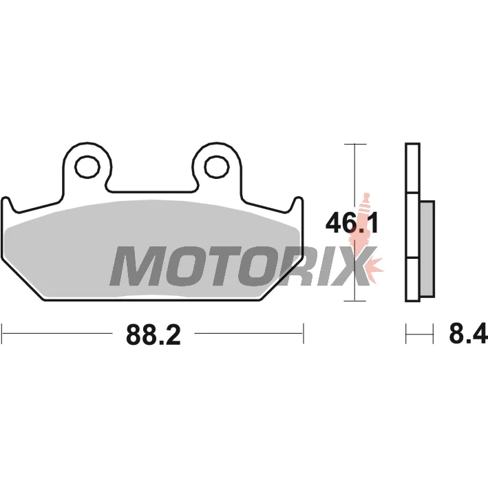 Brzdové destičky -BREMBO- 07HO2307, Honda CBR/NX 650/RS/VFR/VTZ/XL (1986-1994)