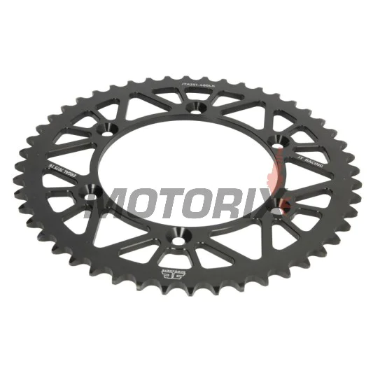 Zadní rozeta -JT- JTA251,48BLK, 48 zubů, černý, hliníkový, Yamaha FX 250 2016-2018, TT-R 230 2005-2017, WR 250 1999-2020, WR 400 1999-2002, WR 426 2001-2002, WR 450 2003-2020, YZ 125/250 1999-2020, YZ 400 1999, YZ 426 2000-2017, YZ 450 2003-2020