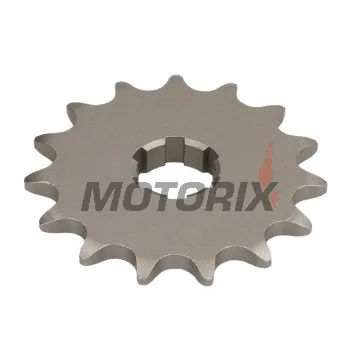 Přední pastorek -JT- JTF728,15, 15 zubů, Cagiva Canyon 600 1996-1997, River 600 1995-1999, T4E 350 1987-1991, T4E 500 1987-1990, T4R 350 1987-1991, T4R 500 1987-1990, W12 350 1993-1996, W16 600 1994-1997