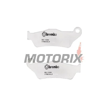 Brzdové destičky -BREMBO- 07BB04LA, Aprilia 125-1000cc MX/Pegaso/RST, Cagiva 750-1000cc Elefant, Ducati 620-1100cc Monster/Multistrada, Gas Gas 125-300cc EC/Enducross, Husaberg 350-650cc FE/FC, Husqvarna 125-610cc CR/TC/TE/WR, KTM 125-640cc SX/EXC/Duke, Y