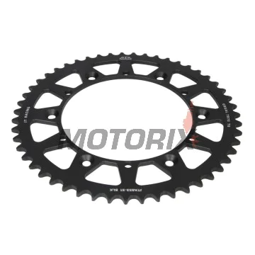 Zadní rozeta -JT- JTA853,51BLK, 51 zubů, černý, hliníkový, Kreideler 170 170 2004-2006, Yamaha DT 200 1989-1995, IT 175 1980-1983, IT 200 1984-1986, IT 250 1981-1984, SR 500 1991-1999, TT 250 1989-2004, TT 350 1986-1992, TT 600 1983-1992, 1996-2003