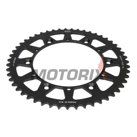 Zadní rozeta -JT- JTA853,51BLK, 51 zubů, černý, hliníkový, Kreideler 170 170 2004-2006, Yamaha DT 200 1989-1995, IT 175 1980-1983, IT 200 1984-1986, IT 250 1981-1984, SR 500 1991-1999, TT 250 1989-2004, TT 350 1986-1992, TT 600 1983-1992, 1996-2003