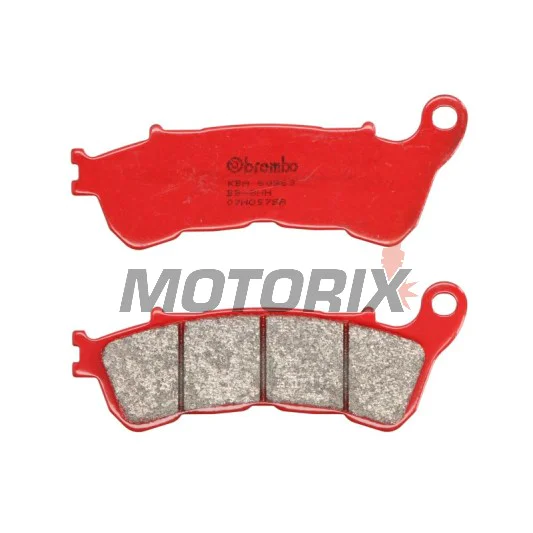 Brzdové destičky -BREMBO- 07HO57SA, Harley XL 883-1200 Iron/Forty Eight/Seventy Two, Honda CB/CBF/CBR/CTX/NC/NT/VFR/XL 500-1300 Hornet/Integra/Varadero/V-Tech, Suzuki UH/VLR/VZR 125-1800 Intruder/Burgman