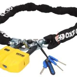 Řetěz se zámkem s alarmem -OXFORD- Boss Alarm 14mm + Chain 12mm x1.5m