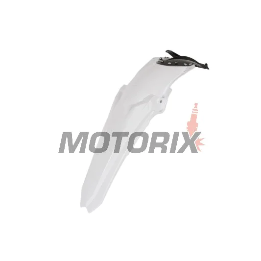 Zadní blatník/kapotáž -POLISPORT- bílý, YAMAHA YZ 450 2010-2013