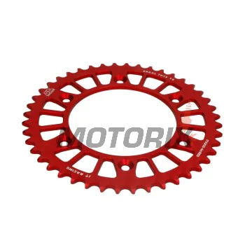 Zadní rozeta -JT- JTA210,44RED, 44 zubů, červený, hliníkový, Betamotor RR 125 2018-2021, RR 250 2013-2021, RR 400 2013-2016, RR 450 2013-2014, Honda CR 125 1979-2007, CR 250 1984-2008, CR 500 1984-2001, CRF 150 2003-2018, CRF 230 2003-2017