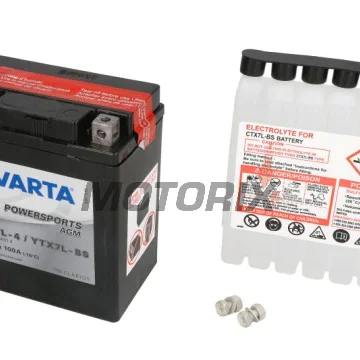 Akumulátor -VARTA- YTX7L-BS, 6Ah 12V
