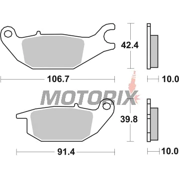 Brzdové destičky -BREMBO- 07HO4905, Honda CBR125R & XL125 Varadero 125cc