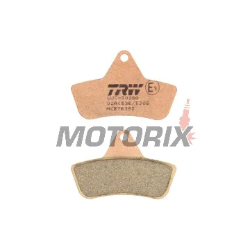 Brzdové destičky -TRW- MCB763SI, Arctic Cat 250/300/400/440/454/500 ATV 2x4/4x4/Autom. (1998-2004), Arctic Cat Bear Cat 450/454 2x4/4x4 (1996-1998)