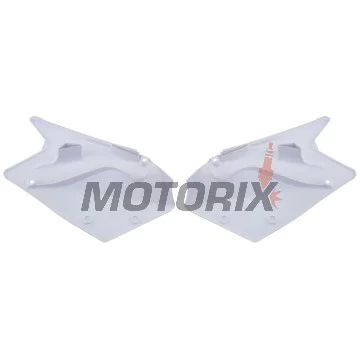 Zadní boční plasty -POLISPORT- bílé, SUZUKI RM-Z 450 2007-2007