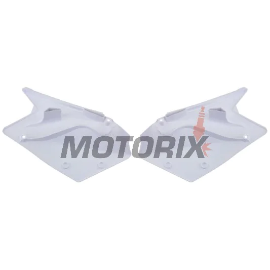 Zadní boční plasty -POLISPORT- bílé, SUZUKI RM-Z 450 2007-2007