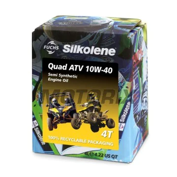 Motorový olej -SILKOLENE- QUAD ATV 4 10W40 4L CUBE, 10W40, polosyntetika, 4L CUBE