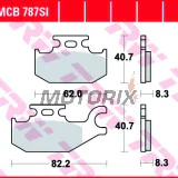 Brzdové destičky -TRW- MCB787SI, Suzuki LT-A KingQuad 400/450/500/700/750 X, XP, XZ, XPC (2005-2017), LT-F KingQuad 400F/400FS 4x2 & 4x4 (2008-2016)