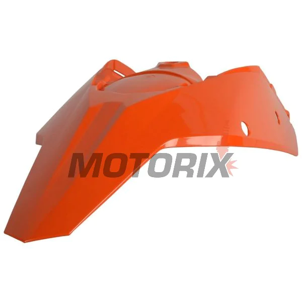 Zadní blatník/kapotáž -POLISPORT- oranžový, KTM SX, SX-F, XC, XC-F 125-525 2007-2010