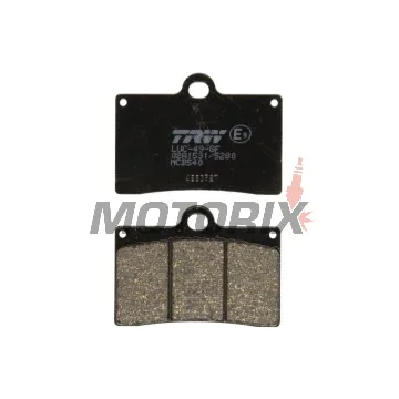 Brzdové destičky -TRW- MCB540, Aprilia RS/RS4, Beta Euro/Jonathan, Cagiva Canyon/Mito/Raptor, Ducati Monster/SS/916, Gas Gas FSE/FSR, KTM Duke/LC4/SMR, Moto Guzzi California/Daytona, MZ Skorpion, Sachs Roadster/XTC, Yamaha SZR - 125-1100cc, 1988-2016
