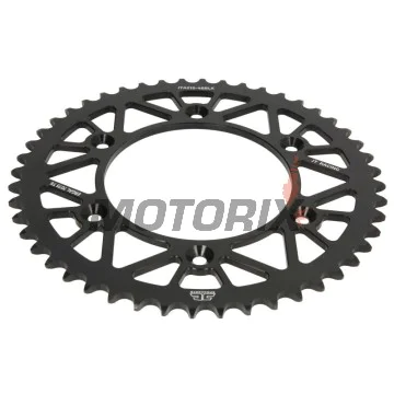 Zadní rozeta -JT- JTA210,48BLK, 48 zubů, černý, hliníkový, Betamotor RR 125 2018-2021, RR 250 2013-2021, RR 400 2013-2016, RR 450 2013-2014, Honda CR 125 1979-2007, CR 250 1984-2008, CR 500 1984-2001, CRF 150 2003-2018, CRF 230 2003-2019