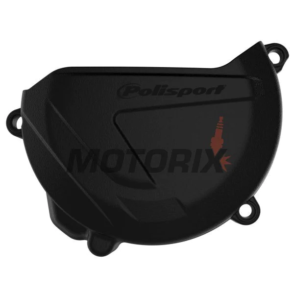 Chránič víka spojky -POLISPORT- černý, YAMAHA YZ 250 2004-2023