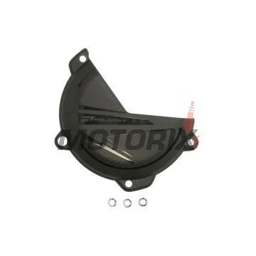 Chránič víka spojky -POLISPORT- černý, HUSQVARNA FC, TC; KTM EXC, SX, SX-F 250/300/450 2023-2024
